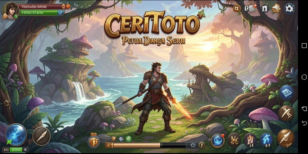 Tampilan gameplay CERITOTO dengan aksi petualangan yang seru.