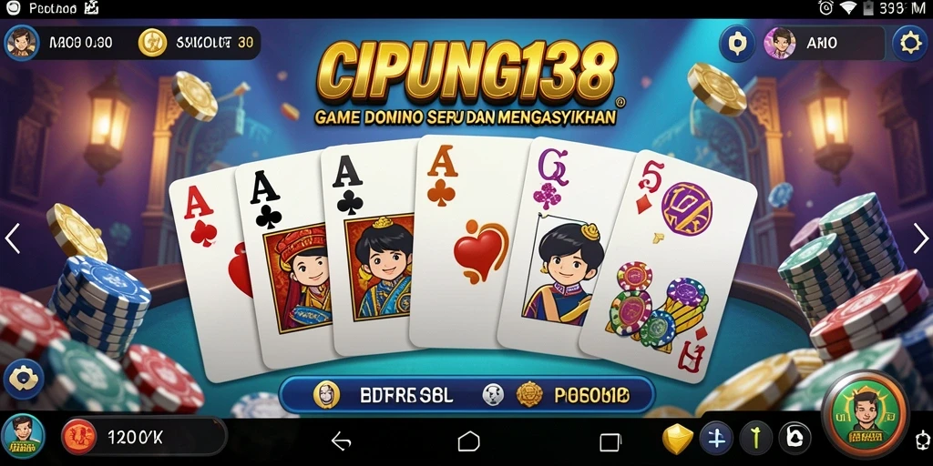Tampilan gameplay menarik dalam permainan Domino.