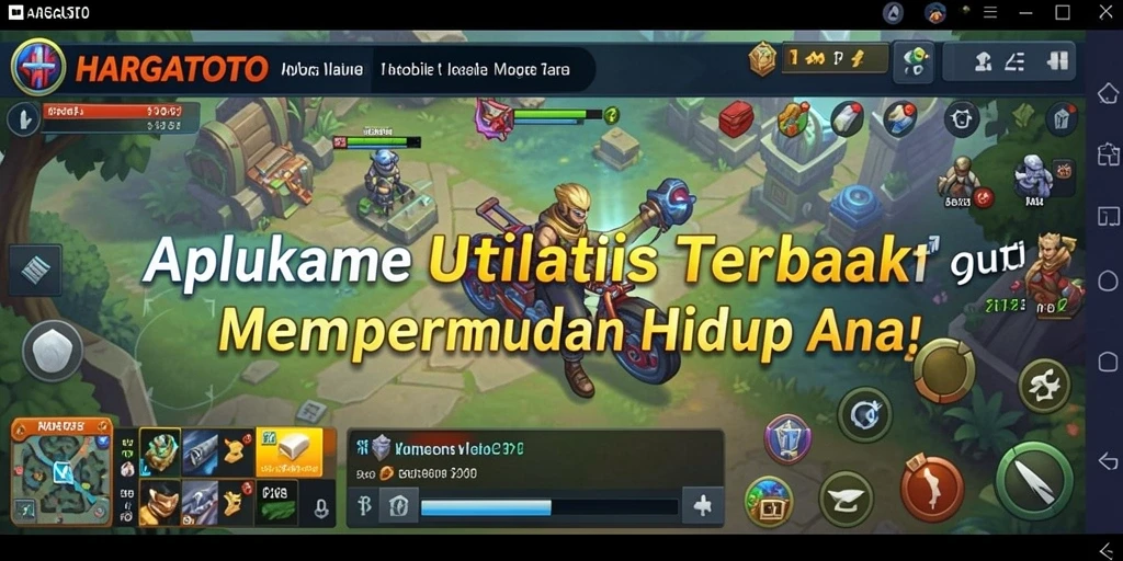 Tampilan antarmuka HARGATOTO yang sederhana dan mudah digunakan.