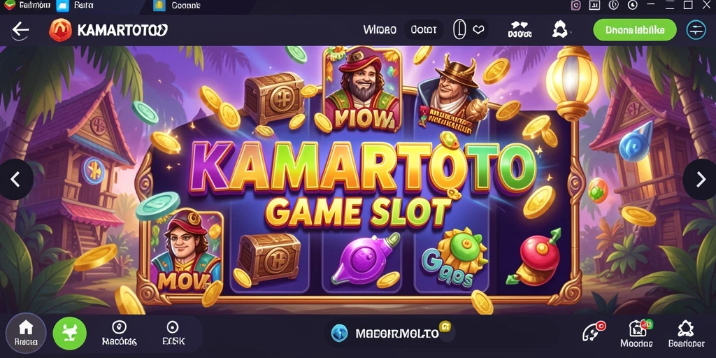 Screenshot gameplay KAMARTOTO menampilkan suasana seru permainan Slot.
