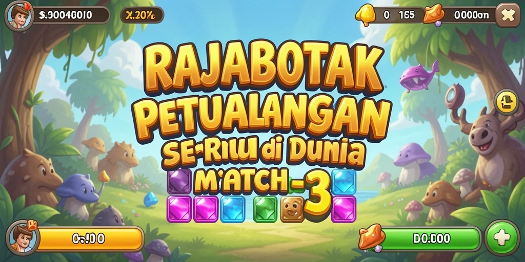 Tampilan gameplay seru dalam RAJABOTAK yang menantang.