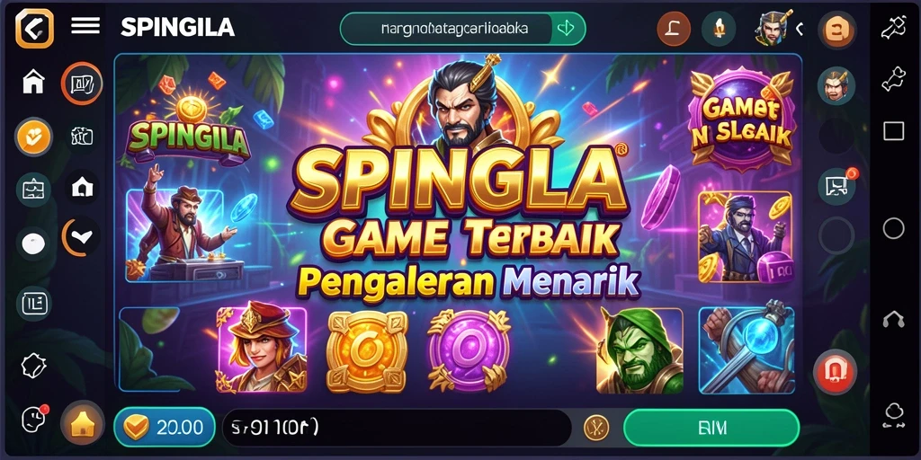 Screenshot gameplay SPINGILA menampilkan putaran slot yang seru dan interaktif.